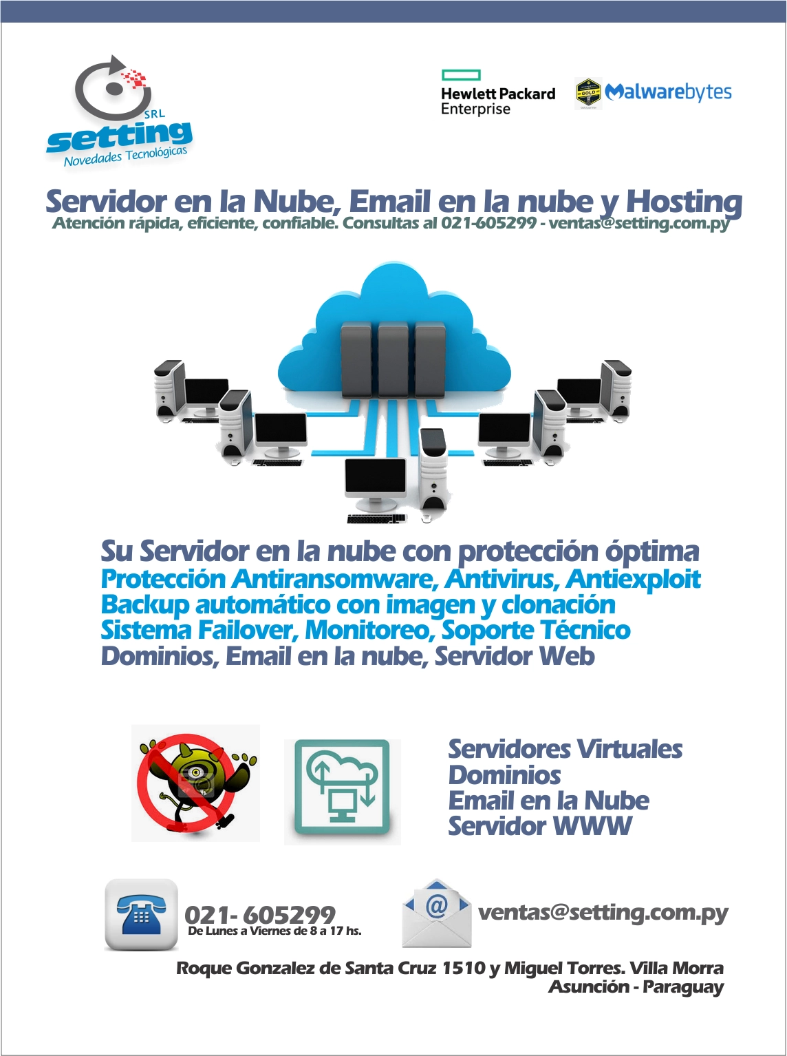 Servidor en la nube Paraguay