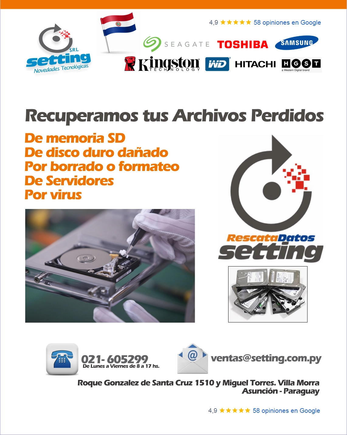 Recuperación de Archivos en Paraguay