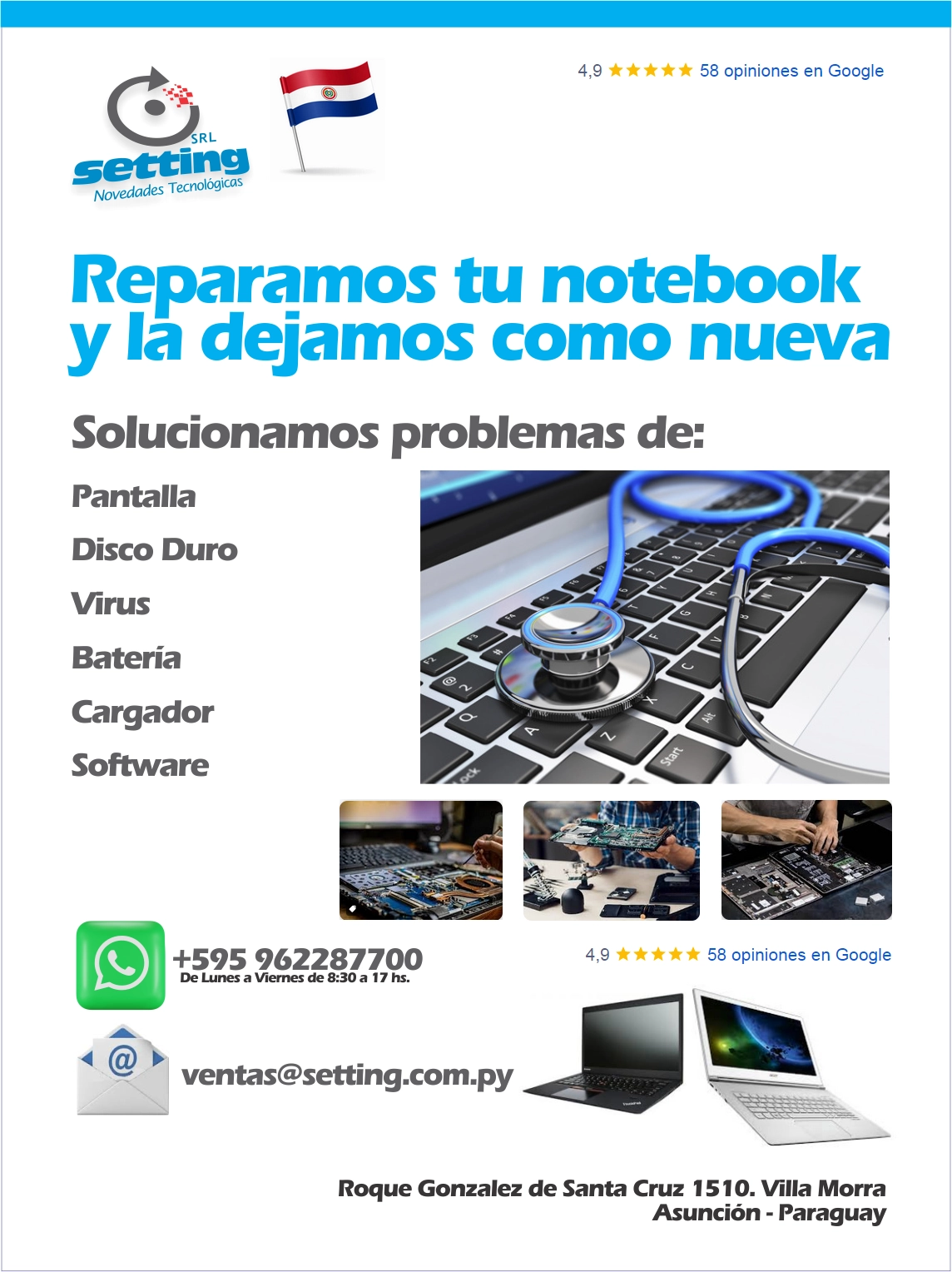 Reparación de notebooks